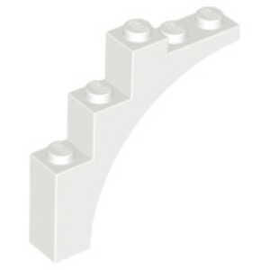 Arch, boog 1x5x4 2339 nieuw Wit (01)