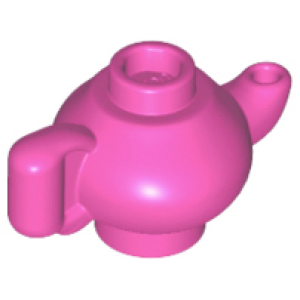 Theepot klein 23986 gebruikt donker roze (47)