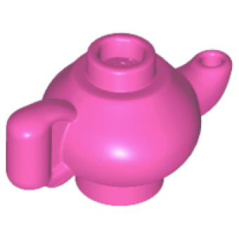 Theepot klein 23986 gebruikt donker roze (47)