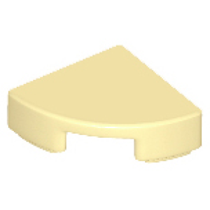 Tegel, kwart rond 1x1 25269 nieuw Crème (tan) (02)