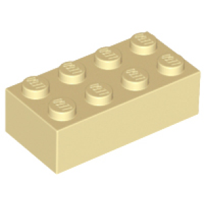 Steen 2x4 3001 gebruikt Crème (tan) (02)