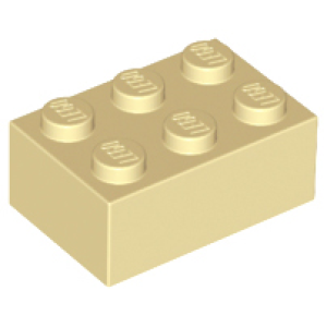 Steen 2x3 3002 gebruikt Crème (tan) (02)