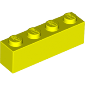 Steen 1x4 3010 nieuw Neon geel (236)