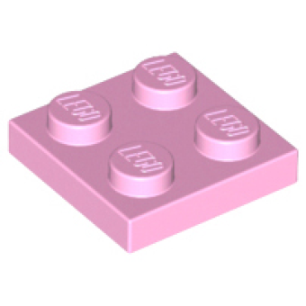 Plaat 2x2 3022 nieuw Licht roze (104)