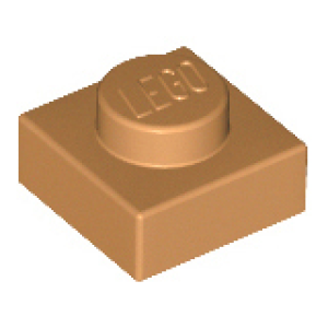 Plaat 1x1 3024 nieuw caramel (medium nougat) (150)