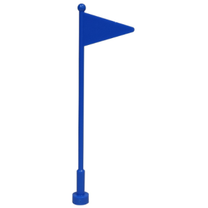 Vlag, antenne 1x8 met vlag 30322 gebruikt blauw (07)