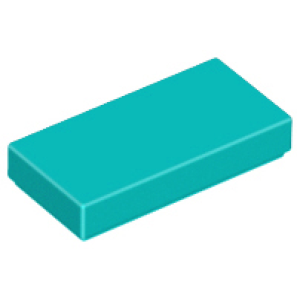 Tegel, 1x2 3069 nieuw Donker turquoise (39)