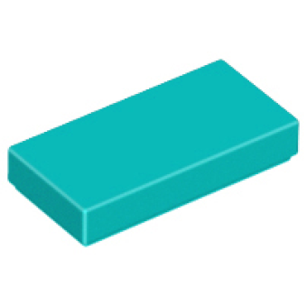 Tegel, 1x2 3069 nieuw Donker turquoise (39)