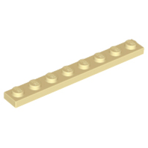 Plaat 1x8 3460 nieuw Crème (tan)  (02)