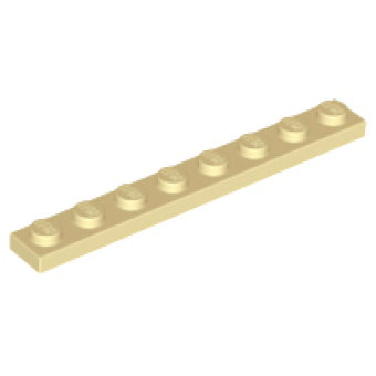 Plaat 1x8 3460 gebruikt Crème (tan)  (02)