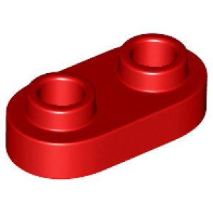 Plaat, rond 1x2 open studs 35480 nieuw Rood (05)