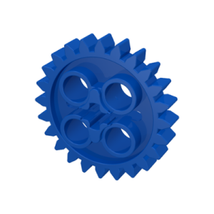 Technic, gear tandwiel 24 tanden 3648 gebruikt blauw (07)