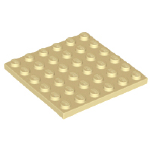 Plaat 6x6 3958 gebruikt Crème (tan) (02)