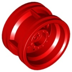 Wiel, 30,4mm D. x 20mm zonder pin gaten en versterkte velg 56145 nieuw rood (05).