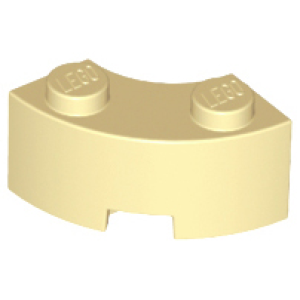 Steen, rond 2x2 macaroni 85080 nieuw crème (tan) (02)