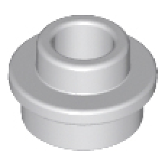 Plaat, rond 1x1 open stud 85861 6168647 gebruikt Licht grijs blauwachtig (86)