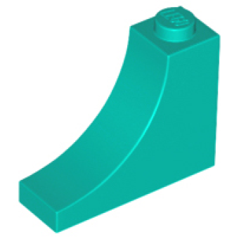 Arch, boog 1x3x2 Inverted 18653 nieuw donker turquoise (39)