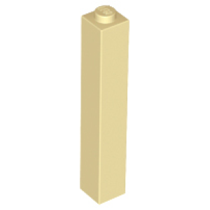 Steen 1x1x5 2453b dichte stud nieuw Crème (tan) (02)