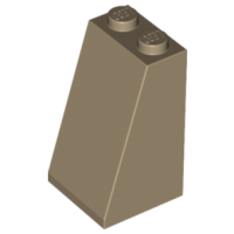 Dakpan, 75 graden 2x2x3 3684c dichte studs nieuw Donker crème (tan) (69)