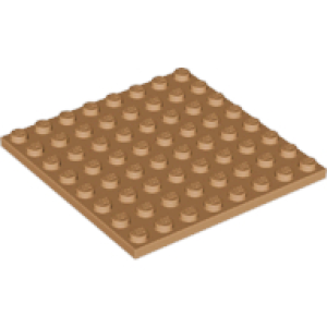 Plaat 8x8 41539 nieuw medium nougat (150)