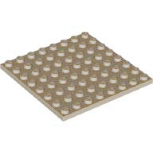 Plaat 8x8 41539 nieuw Donker creme (69)