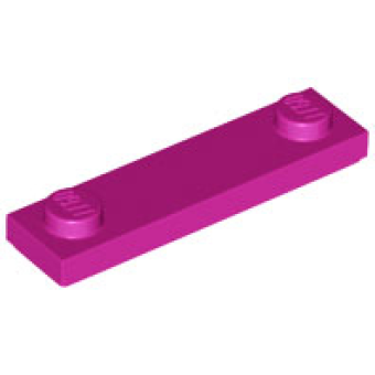 Plaat, aangepast 1x4 2 studs 41740 nieuw magenta (71)