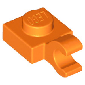 Plaat, aangepast 1x1 open o-clip horizontale houder 61252 nieuw oranje (04)