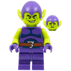 Green Goblin - limoenkleurige huid, donkerpaarse outfit SH0803 nieuw