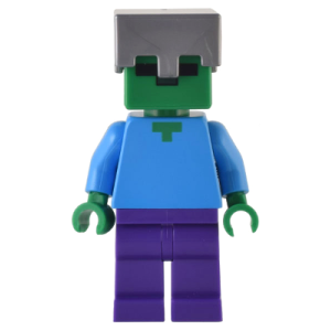 Minifiguren, Minecraft Zombie, min131. nieuw