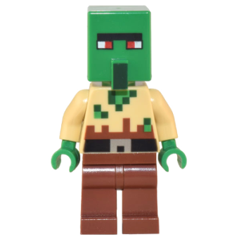 Minifiguren, Minecraft Zombie Villager, min134. nieuw