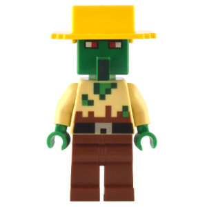 Minifiguren, Minecraft Zombie Villager, min135. nieuw