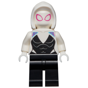 Ghost Spider / Spider-Gwen - White Basic Smooth Hood SH682. nieuw