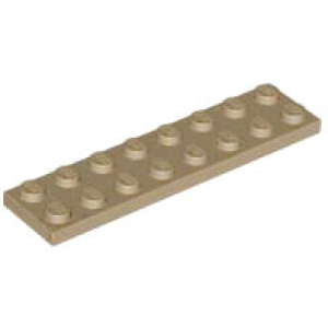 Plaat 2x8 3034 nieuw Donker crème (tan) (69)